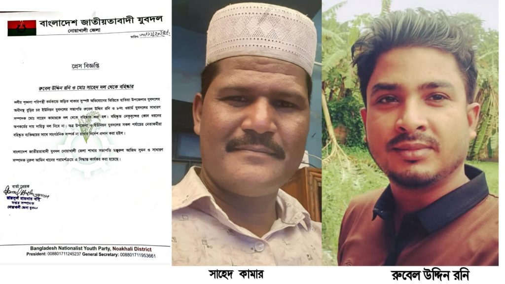 কৃষককে পেটানো যুবদলের সেই দুই নেতা বহিস্কার