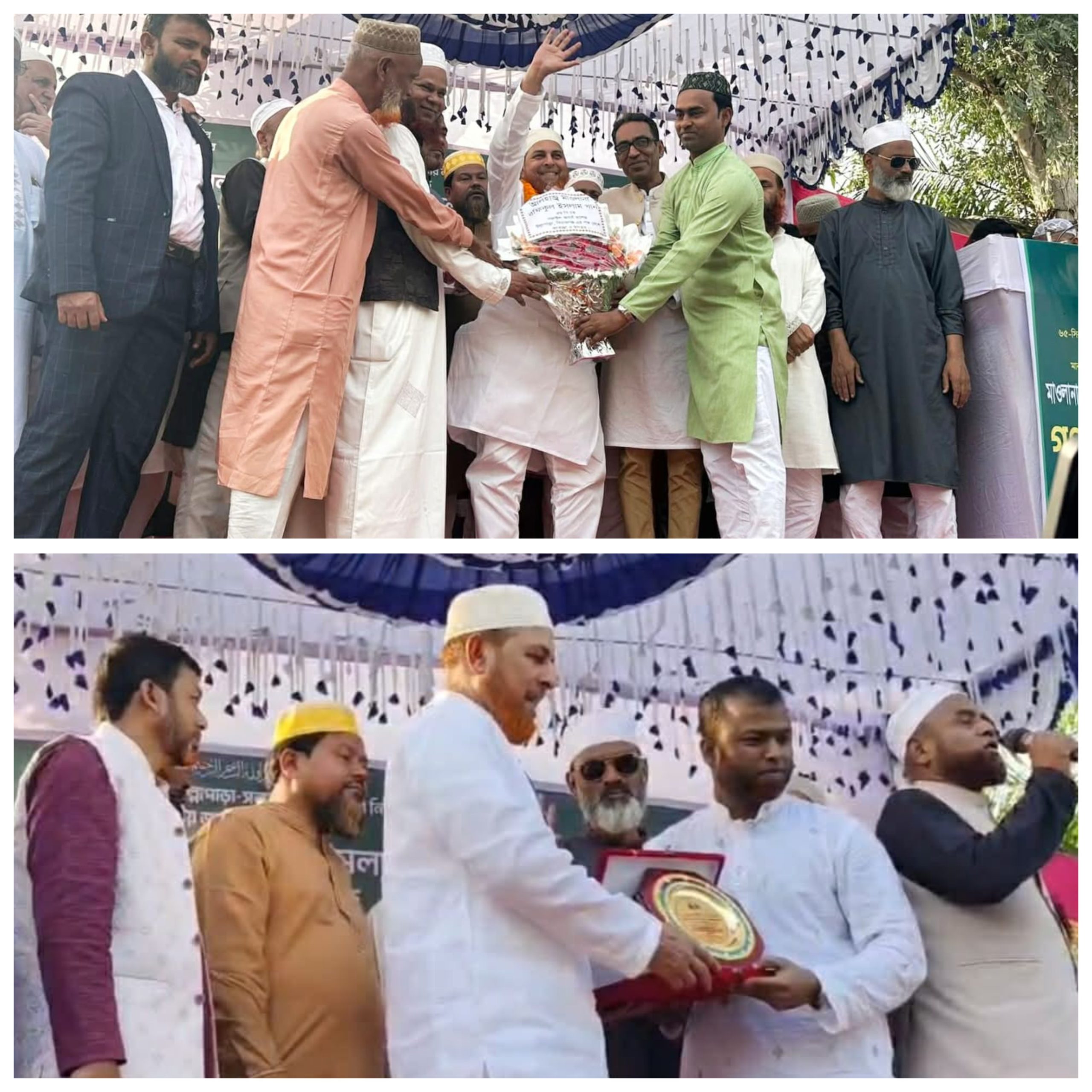 উল্লাপাড়ায় বিরোধী দলীয় হুইপ রফিক খানকে সংবর্ধনা প্রদান