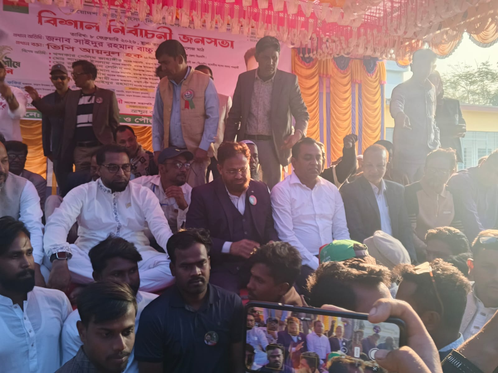 তাড়াশে ধানের শীষের জনসভা জনসমুদ্রে পরিনত