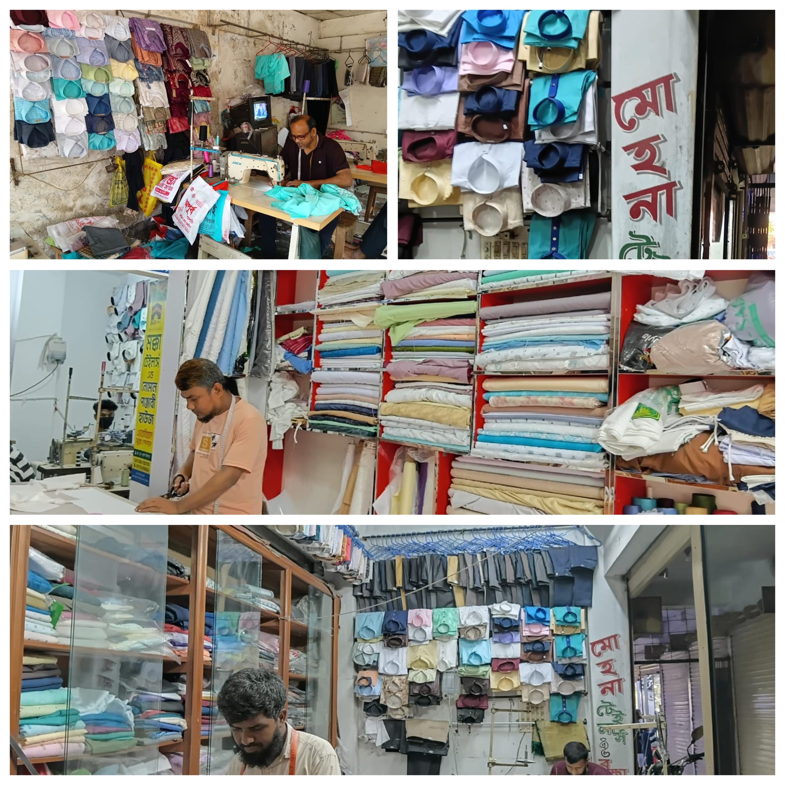 সলঙ্গায় গভীর রাত পর্যন্ত চলছে দর্জিদের কর্মব্যস্ততা