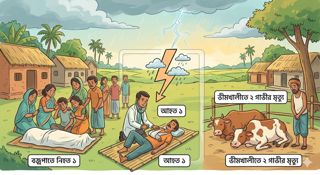 <span>1 / </span>সুনামগঞ্জের জামালগঞ্জে বজ্রপাতে যুবকের মৃত্যু
